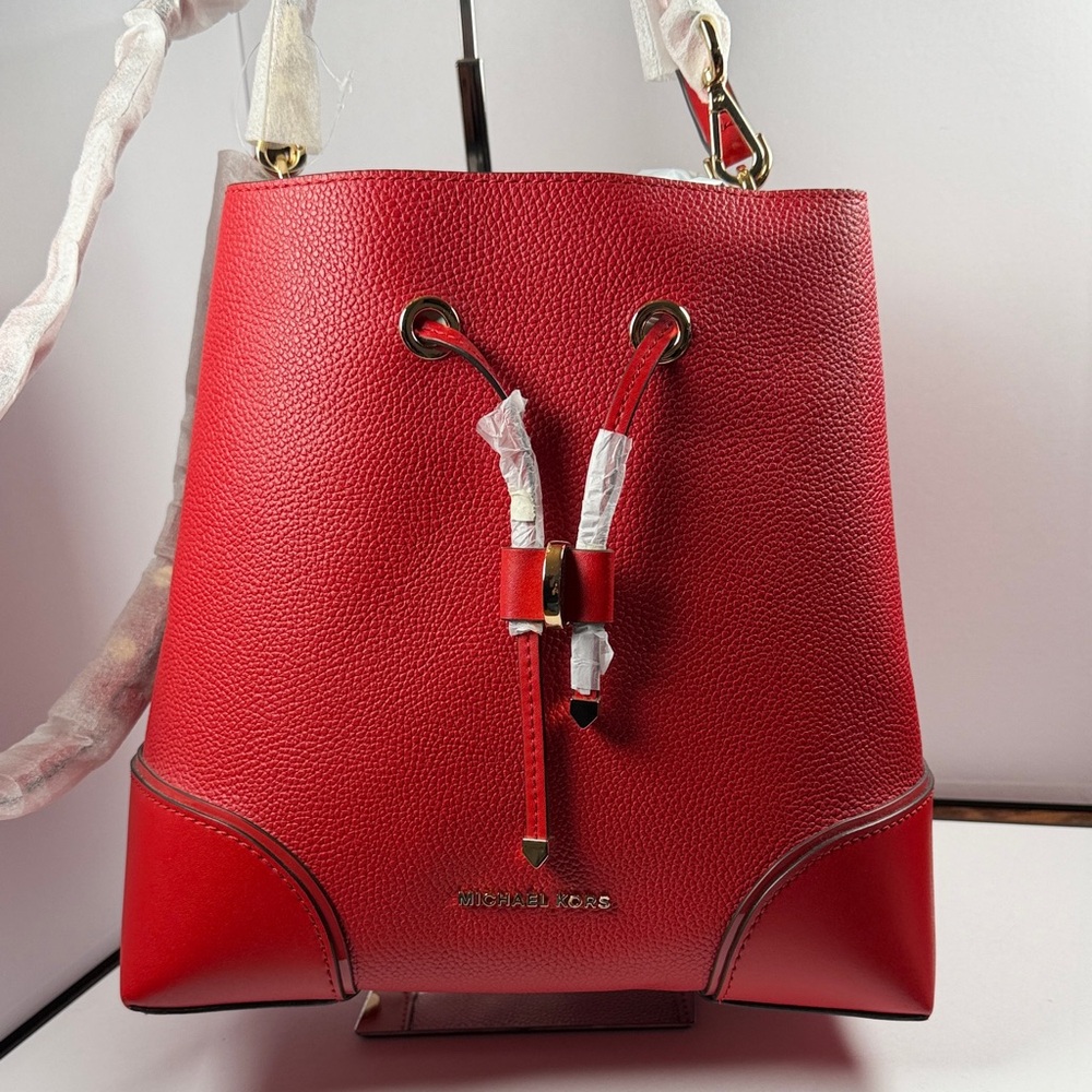 Michael Kors Scarlet Leather Shoulder Bag - Brand New